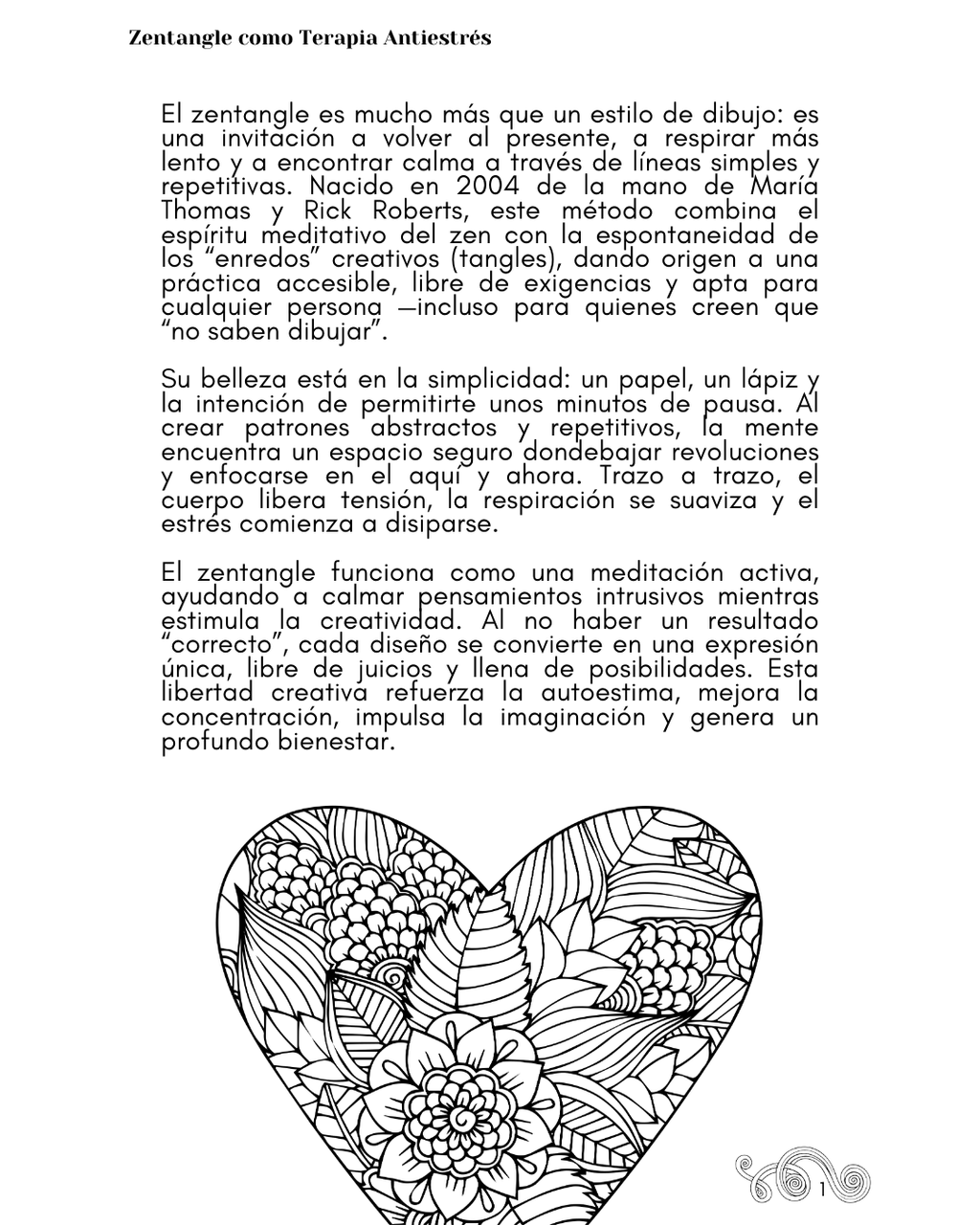 ZENTANGLE: TERAPIA PARA COLOREAR Y CALMAR EL ESTRÉS