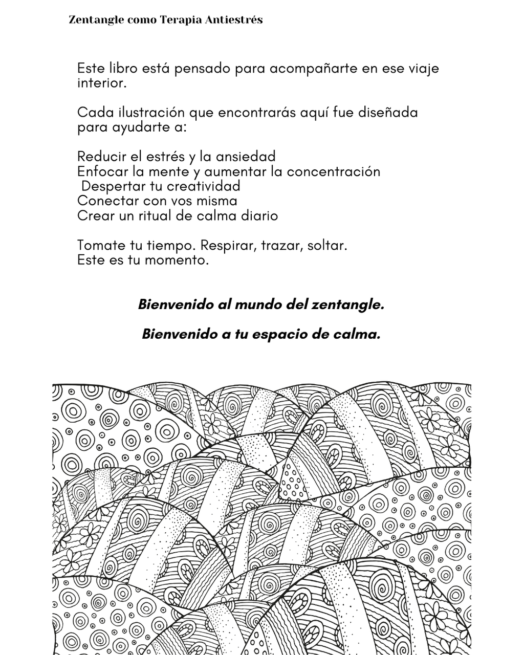 ZENTANGLE: TERAPIA PARA COLOREAR Y CALMAR EL ESTRÉS